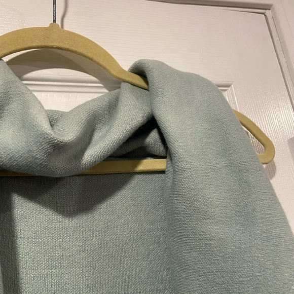 NWT Mia & Tess One Size Sage Green Shawl Collar Soft Knit Wrap Vest Duster - Picture 5 of 11